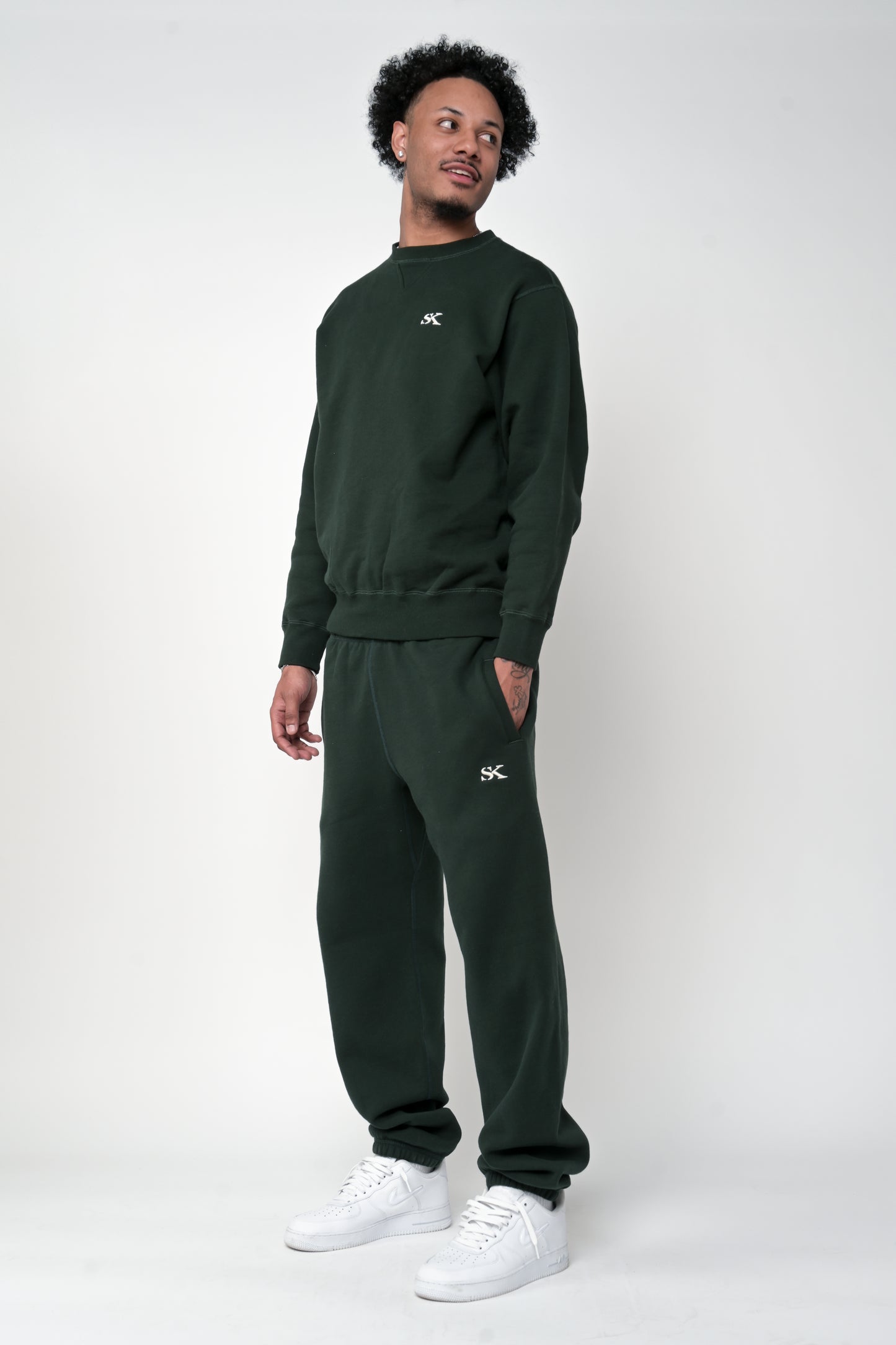 SK Core Fleece Sweatpants - Forest Green