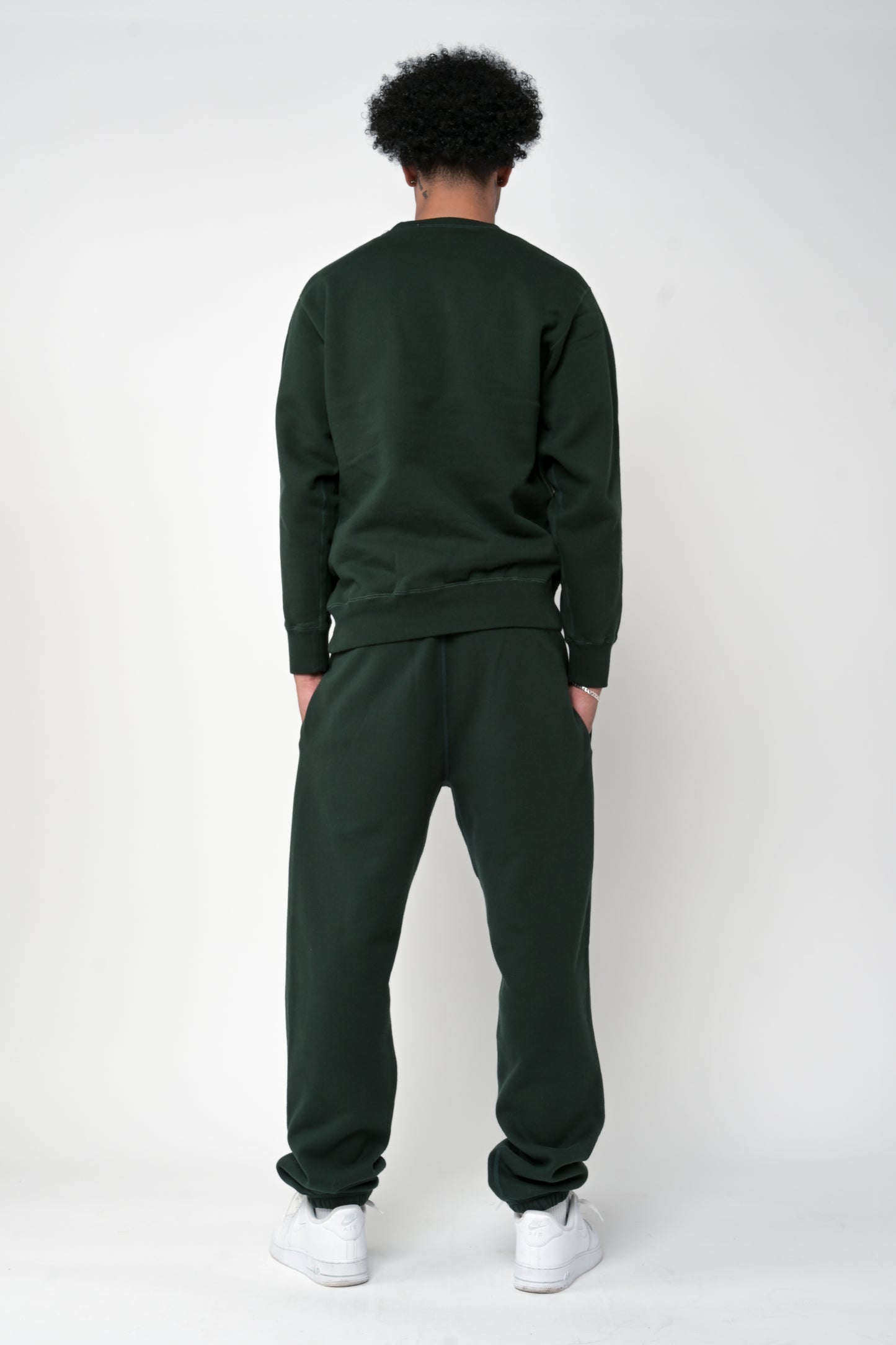 SK Core Fleece Crewneck - Forest Green