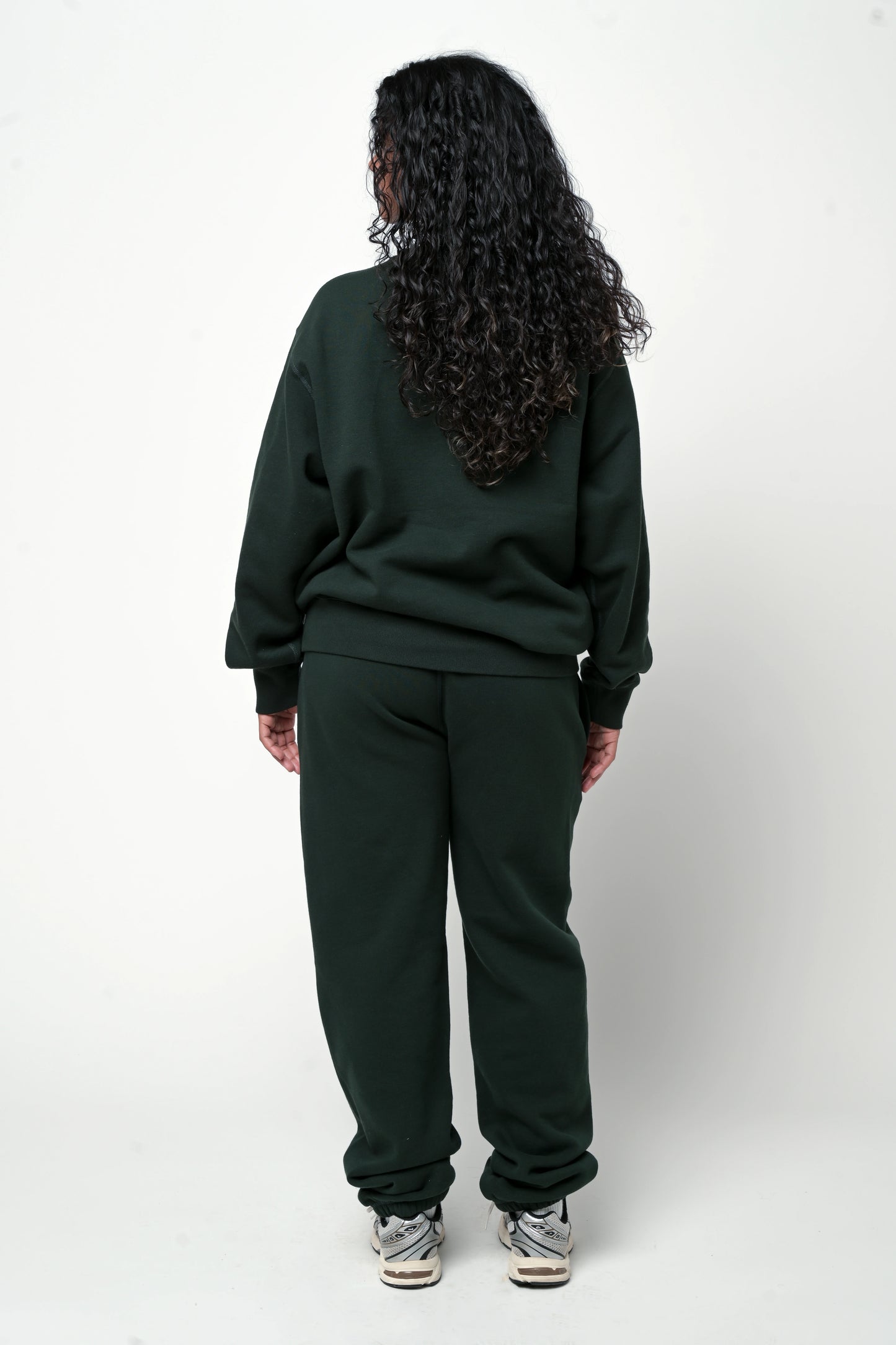 SK Core Fleece Crewneck - Forest Green